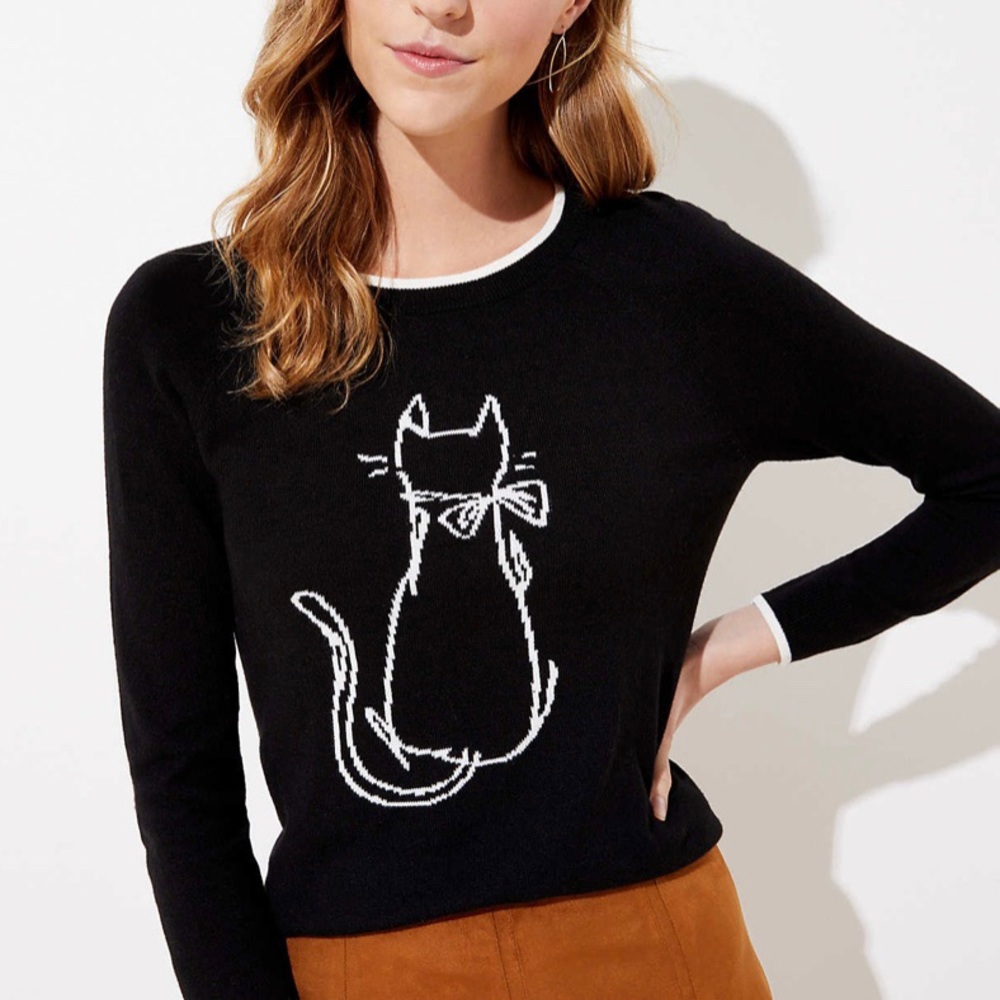 LOFT cat sweater NWT
